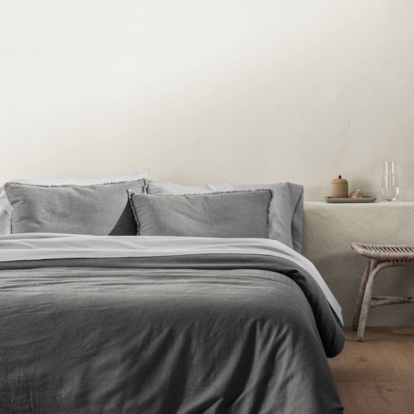 Casaluna Other - New Casaluna Target Heavyweight Linen Blend Comforter Set Gray Full Queen